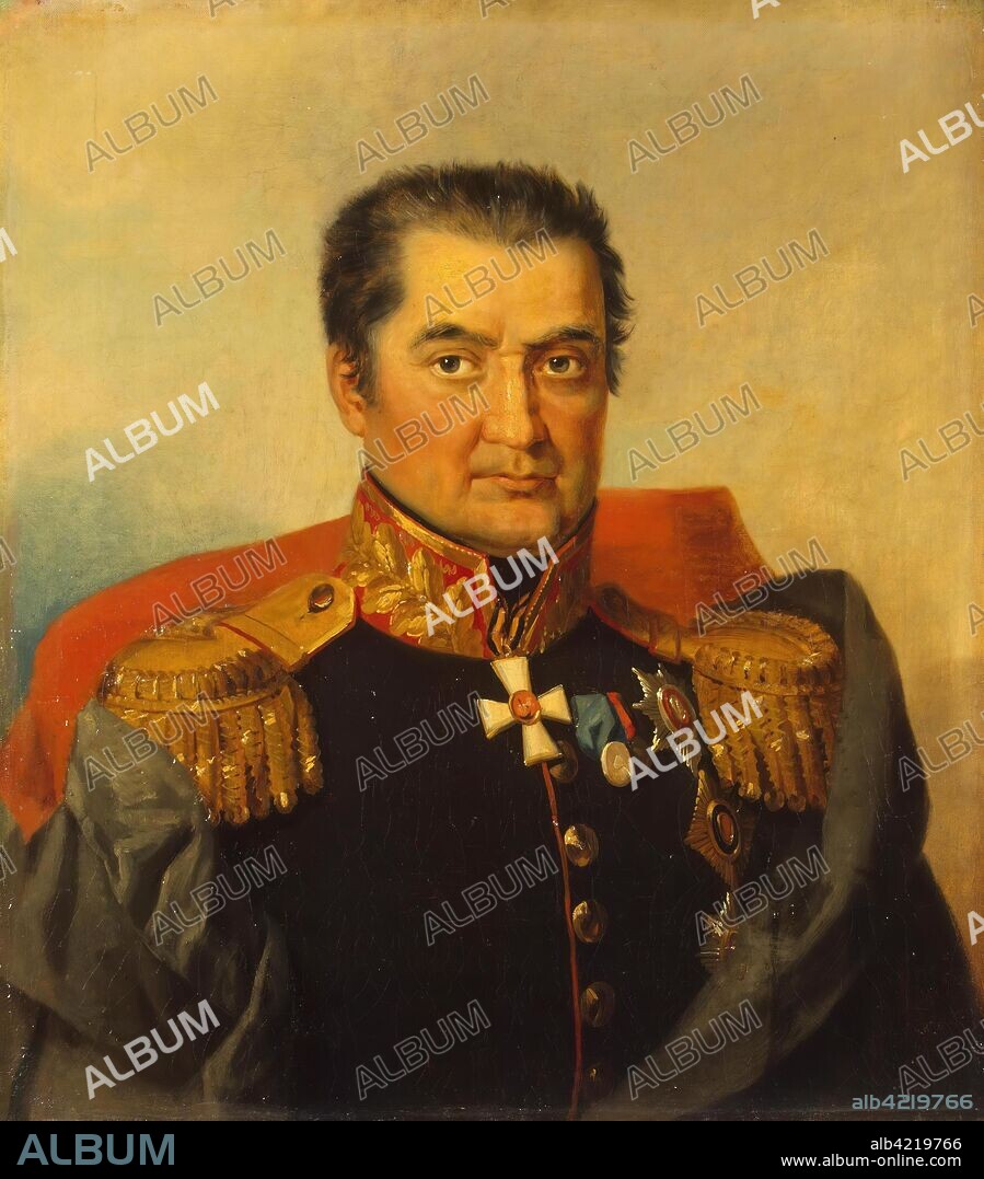 GEORGE DAWE (AND WORKSHOP). 'Portrait of Yevgeny I. Markov (1769-1828) (1st)'. The Military Gallery of the Winter Palace. No later than 1827. Dimensions: 70x62,5 cm.