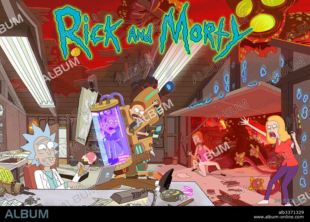 Poster of RICK AND MORTY, 2013, directed by DAN HARMON and JUSTIN ROILAND. Copyright ADULT SWIM.