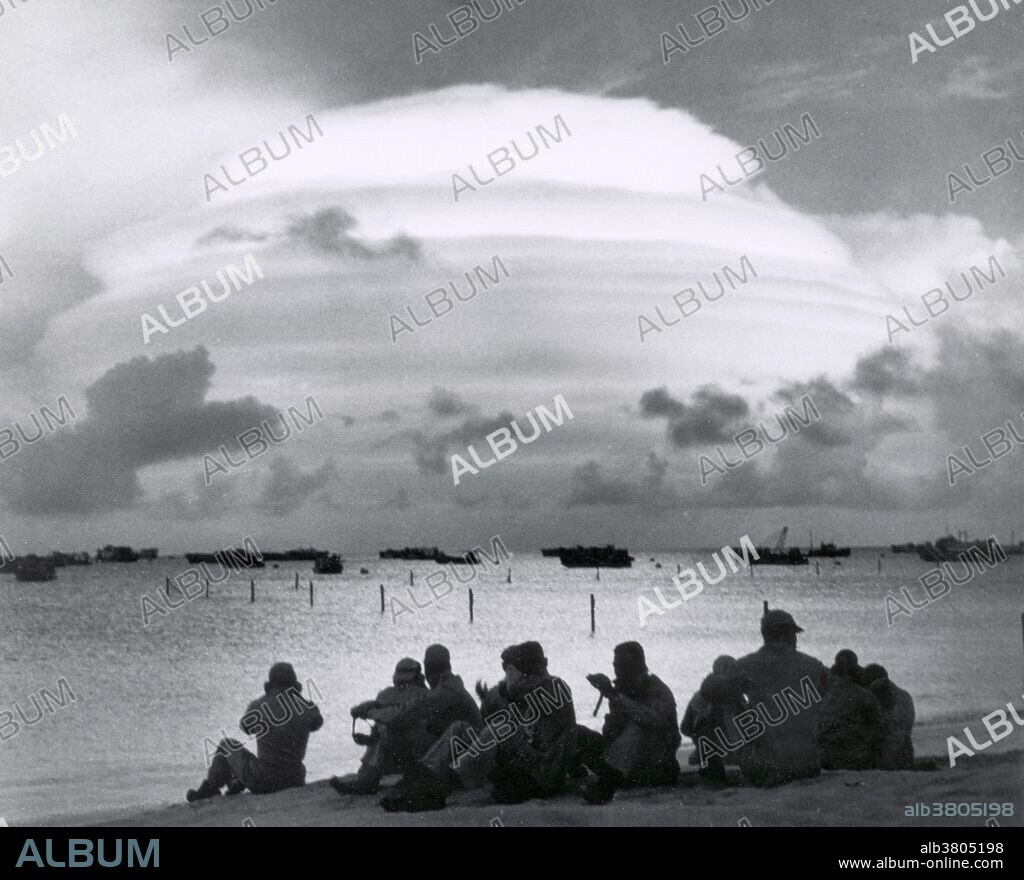 "Operation Hardtack I" was a series of 35 nuclear tests conducted by the United States in 1958 at the Pacific Proving Grounds. In 1958 the arms race proceeded apace, with the enormous weapons production infrastructure and both weapons labs operating at full speed. Partly this burst of testing activity was due to building pressure for an imminent test moratorium, leading the weapons labs to rush as many device types to the test range as possible. A total of 35.6 megatons were shot during this series. The lab tests centered on ICBM and SLBM missile warheads and high yield strategic bombs. The DOD conducted high altitude multi-megaton tests to study their usefulness for ABM (anti-ballistic missile) warheads, and discovered the high-altitude EMP (electromagnetic pulse) effect in the process. Effects tests of underwater explosions were also conducted.