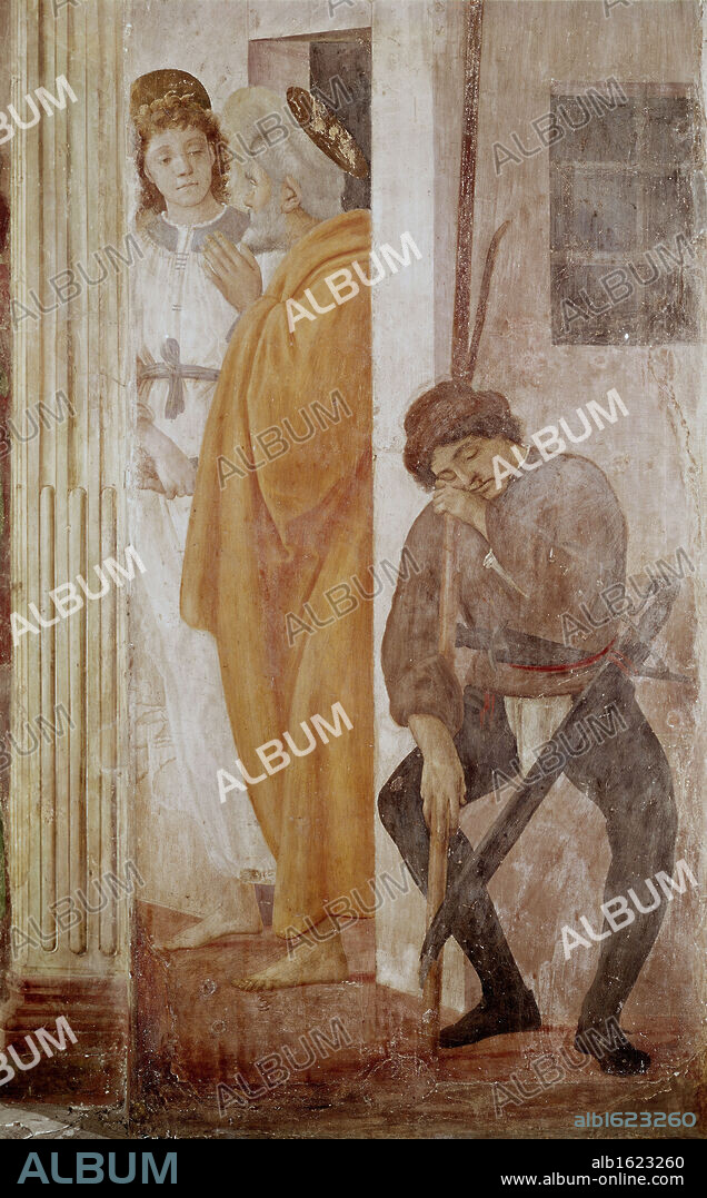 St. Peter 1425-28 Masaccio (1401-1428 Italian) Fresco Cappella Brancacci, Santa Maria del Carmine, Florence, Italy.
