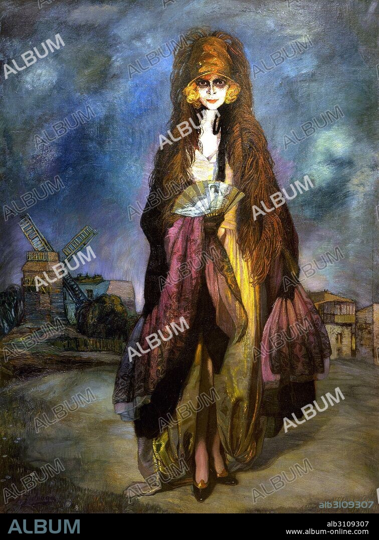 IGNACIO ZULOAGA. Retrato de la Marquesa Casati/1923.