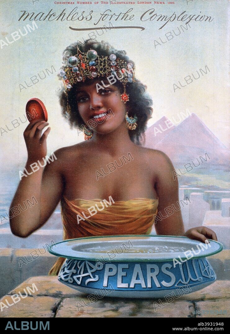 Pears soap advert, 1899. A print from the Illustrated London News, of Christmas 1899.   Rights information: Cleared for Editorial Use Only. Please Contact Us For Any Other Clearance Rights.