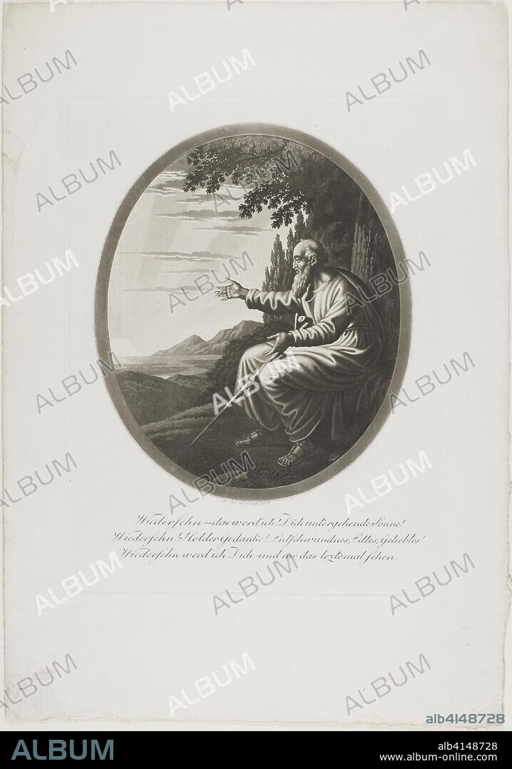 Goodbye. Johann Heinrich Lips; Swiss, 1758-1817. Date: 1816. Dimensions: 185 x 155 mm (image); 349 x 247 mm (sheet). Etching on cream laid paper. Origin: Switzerland.
