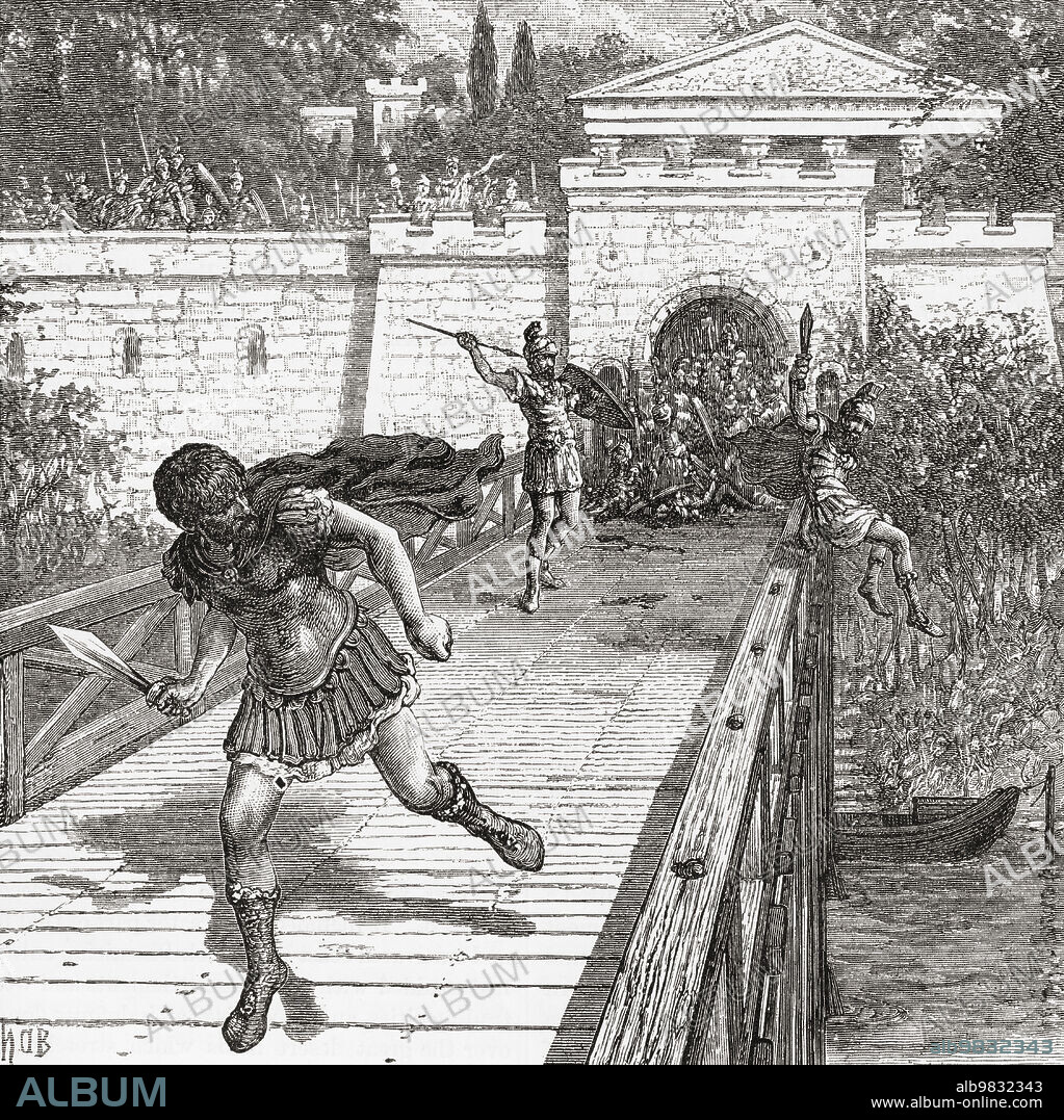 The murder of Tiberius Gracchus. Tiberius Sempronius Gracchus, 163/162133 BC. Popularis Roman politician best known for his agrarian reform law. From Cassell's Illustrated Universal History, published 1883.