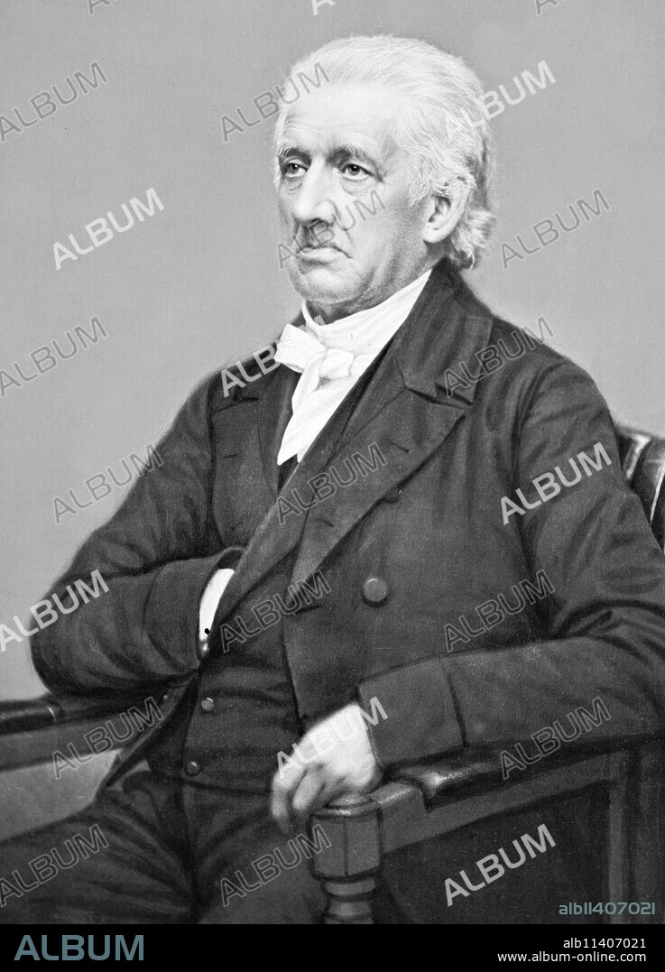 Lyman Beecher (1775-1863) was a Presbyterian clergyman, abolitionist, temperance movement leader, and the father of several noted leaders, including Harriet Beecher Stowe and Henry Ward Beecher. He was a leader of the Second Great Awakening. Photo by Mathew Brady, circa 1855-63.