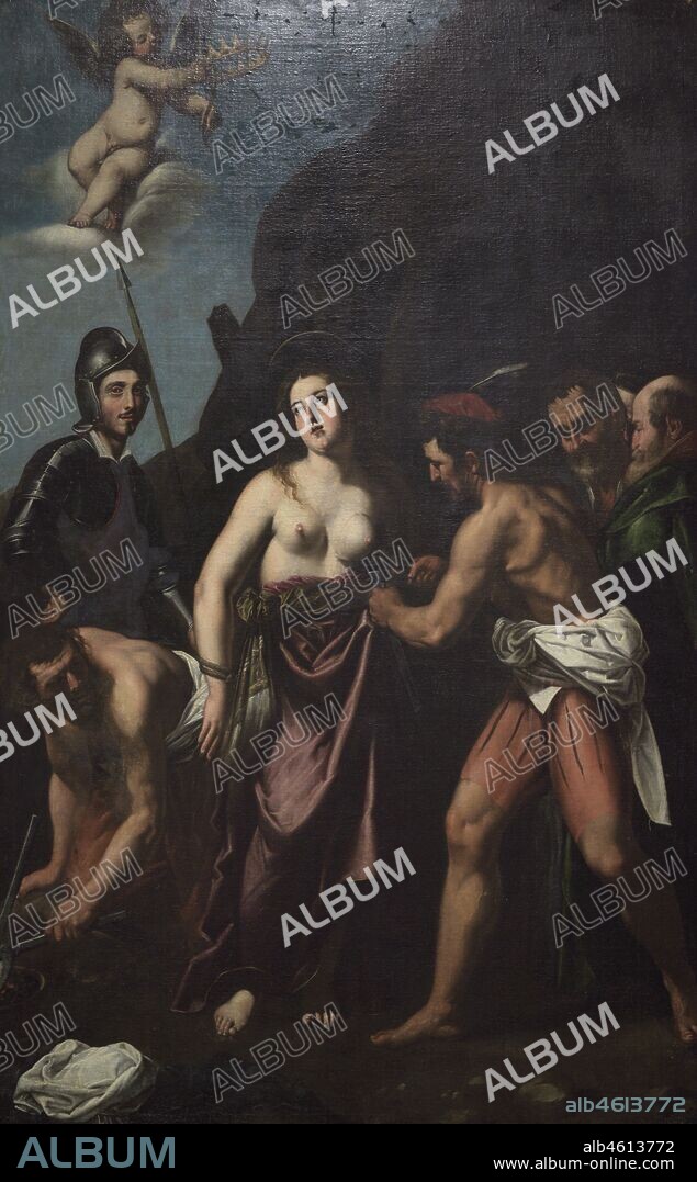Giovanni Baglione (1566-1643). Pintor italiano barroco. Martirio de Santa Águeda. Museo Nacional de Bellas Artes. La Valeta. Malta.