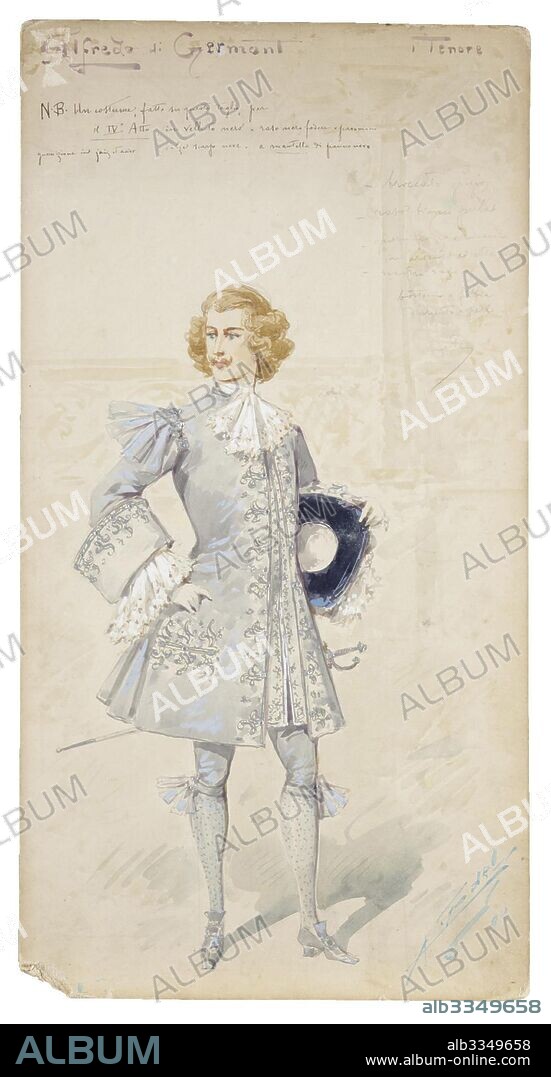 ALFREDO EDEL. Costume design for the opera La Traviata by Giuseppe Verdi.