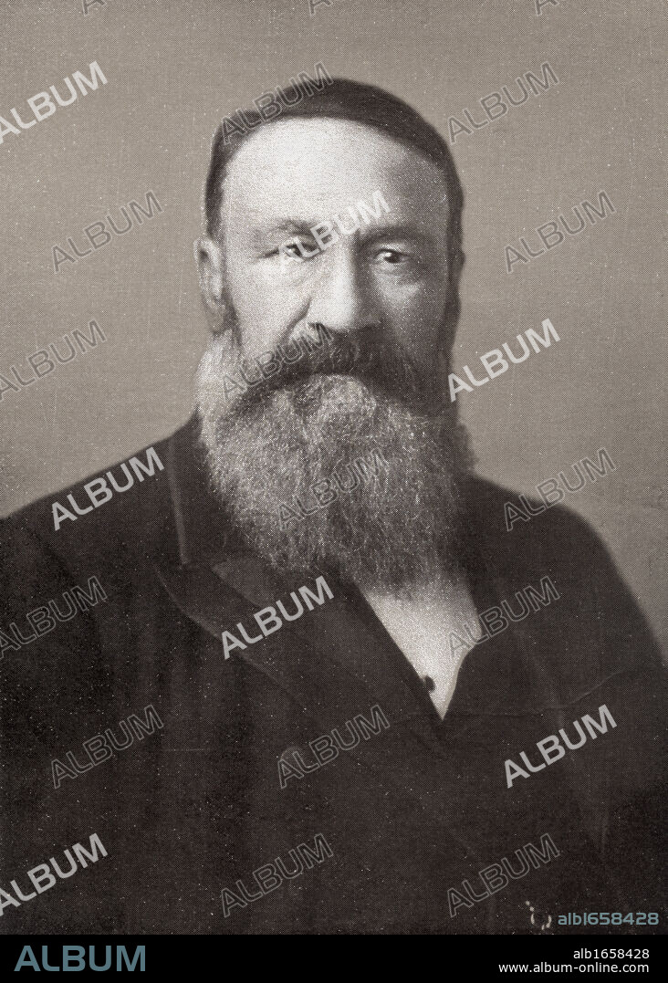 Petrus Jacobus Joubert 1834 to 1900, better known as Piet Joubert. Commandant-General of the South African Republic. From the book South Africa and the Transvaal War by Louis Creswicke, published 1900.