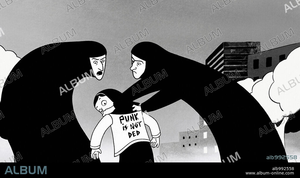 PERSEPOLIS, 2007, directed by MARJANE SATRAPI and VINCENT PARONNAUD. Copyright 2.4.7. FILMS/ THE KENNEDY/MARSHALL COMPANY/FRANCE 3 CINEMA.