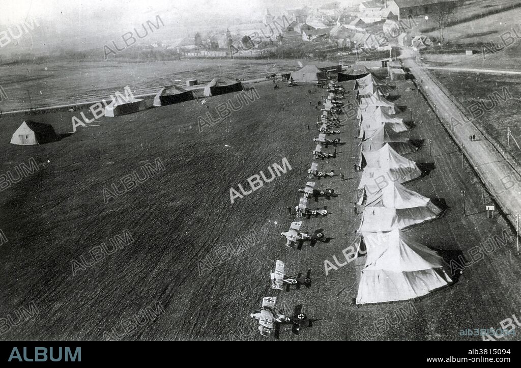 Jagdgeschwader 1 (JG 1) of World War I, was a fighter unit of the German LuftstreitkrÃ¤fte, comprising four Jastas (fighter squadrons). It was formed on June 24, 1917, with Manfred von Richthofen as commanding officer, by combining Jastas 4, 6, 10 and 11. JG 1 became known as "The Flying Circus" or "Richthofen's Circus" because of the bright colors of its aircraft, and perhaps also because of the way the unit was transferred from one area of allied air activity to another, moving like a traveling circus in trains, and frequently setting up in tents on improvised airfields.
