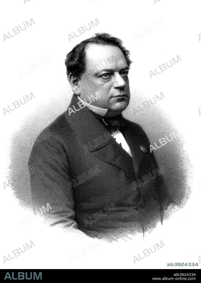 Moritz Hermann von Jacobi (September 21, 1801 - March 10, 1874) was a German engineer and physicist. In 1834 he began to study magnetic motors. He moved to Saint Petersburg in 1837 to research usage of electromagnetic forces for moving machines for Russian Academy of Sciences. While studying the transfer of power from a battery to an electric motor, he deduced the maximum power theorem. Maximum power is transferred when the internal resistance of the source equals the resistance of the load, when the external resistance can be varied, and the internal resistance is constant. He obtained his theorem by common sense. In 1838, he discovered galvanoplastics, a method of making printing plates by electroplating. The way in which this works is analogous to a battery acting in reverse. The stereotype was an impression taken from a form of movable lead type and used for printing instead of the original type. In 1839, he constructed a 28 foot electric motor boat powered by battery cells. He also worked on the development of the electric telegraph. In 1842-45 he built a telegraph line between Saint Petersburg and Tsarskoe Selo using an underground cable. He died in 1874 at the age of 72. He was a brother of the mathematician Carl Gustav Jacob Jacobi.