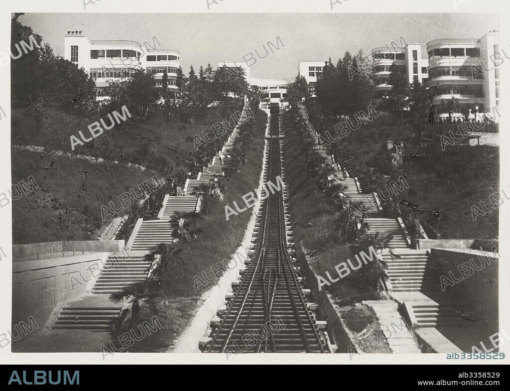 HANNES MEYER. Funicular of the Voroshilov Sanatorium of the Red Army (RKKA) in Sochi.