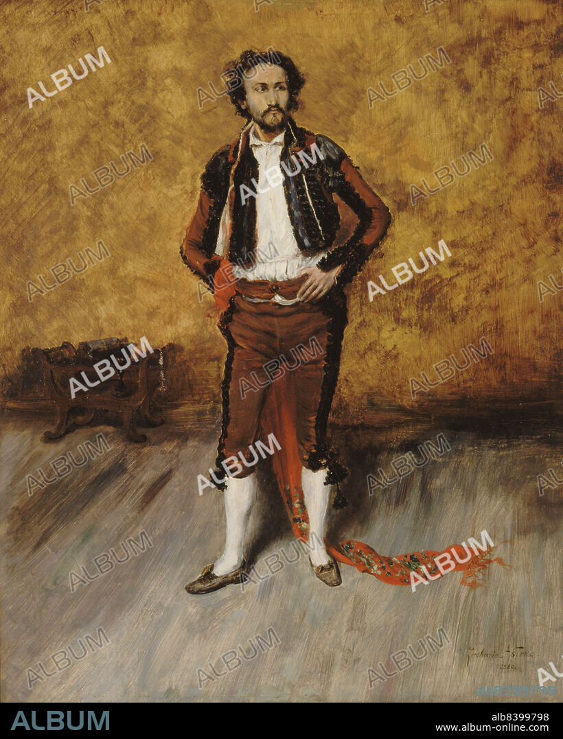ZACHARIE ASTRUC. Bullfighter in costume, 1880. (La toilette du toréro).