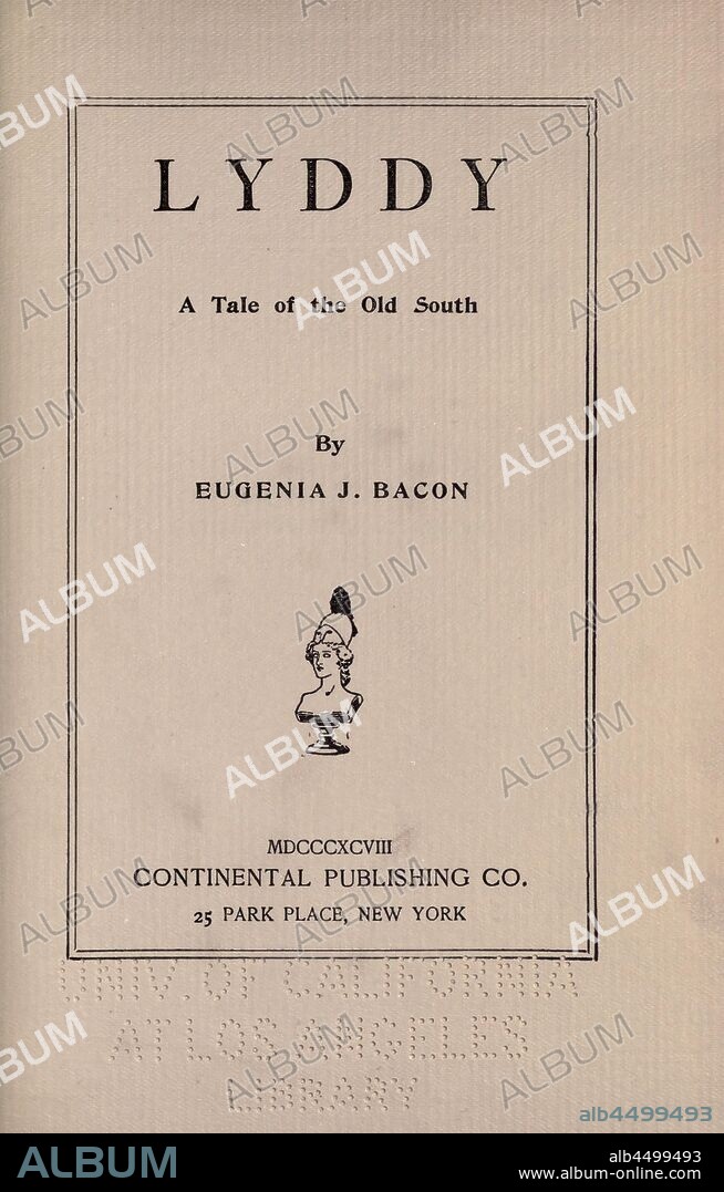 Lyddy: a tale of the old South : Bacon, Eugenia Jones, Mrs., b. 1840.