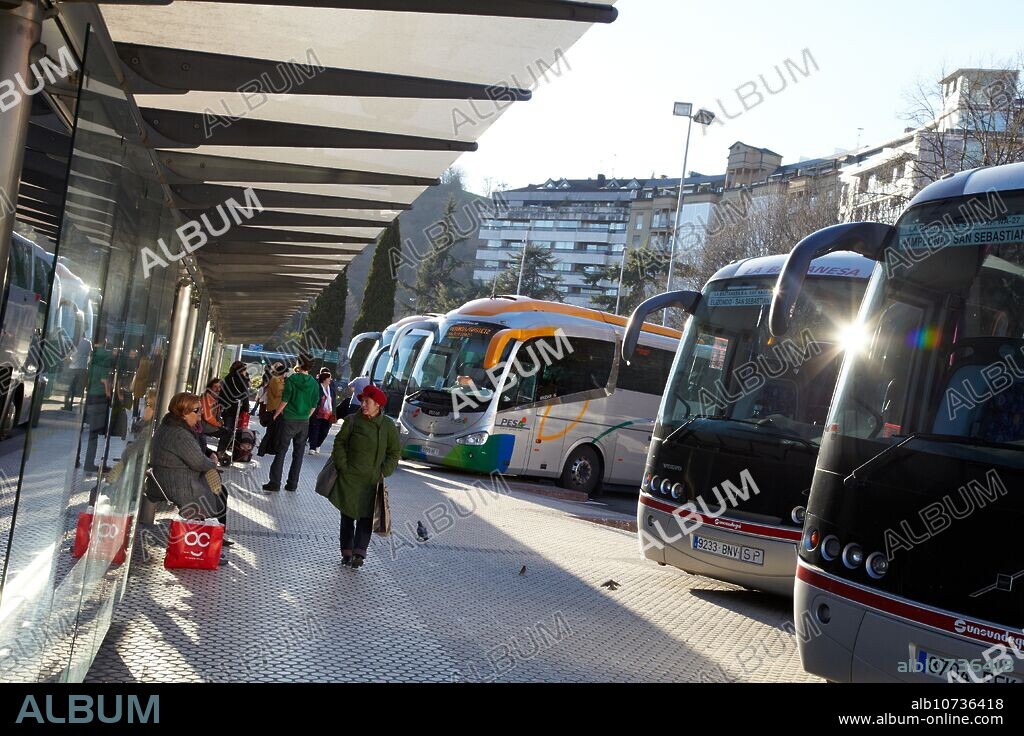 Bus station, Donostia, San Sebastian, Gipuzkoa, Basque Country, Spain.