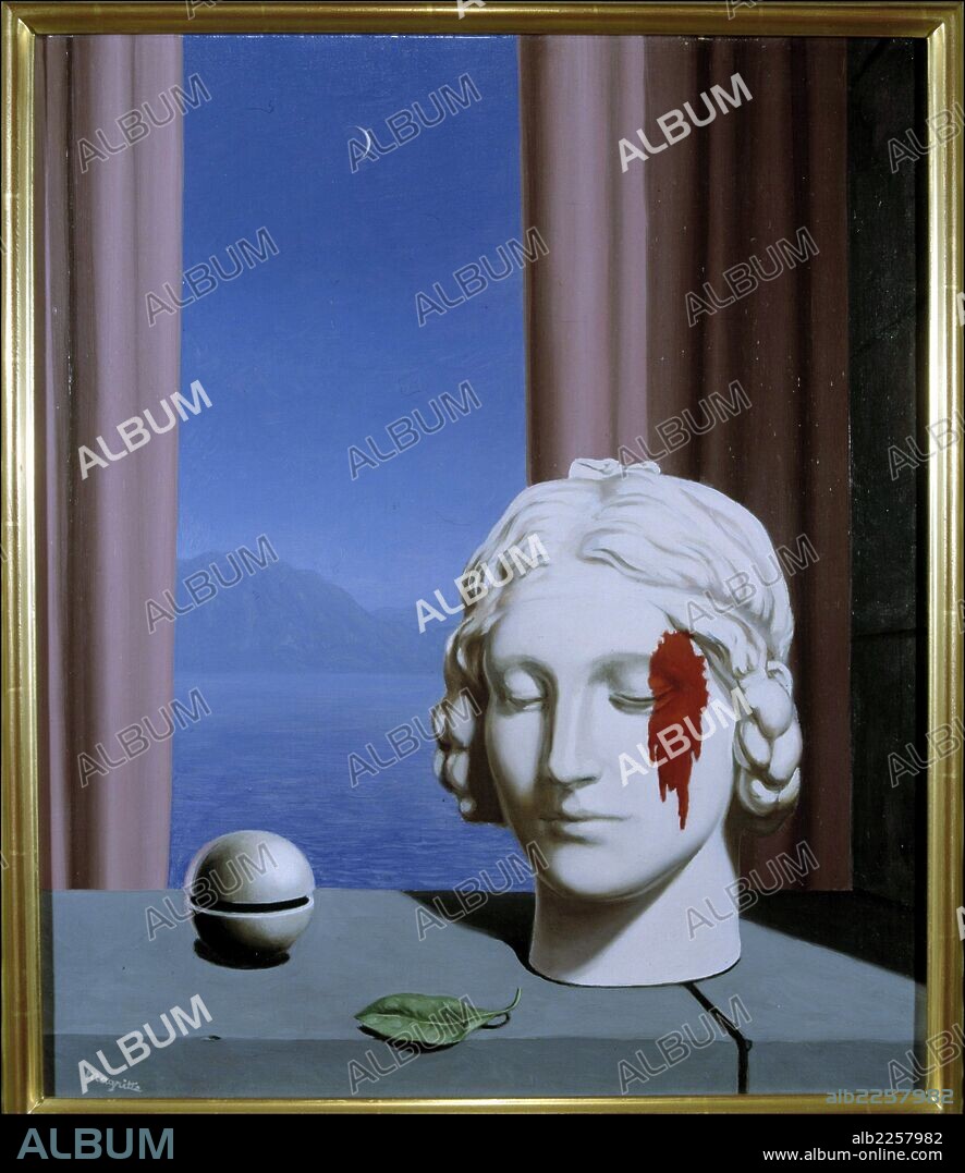 RENE MAGRITTE. MAGRITTE , RENE. PINTOR BELGA. 1898 - 1967. " LA MEMORIA IV " , OLEO SOBRE LIENZO , AÑO 1954. COLECCION PARTICULAR. GINEBRA.