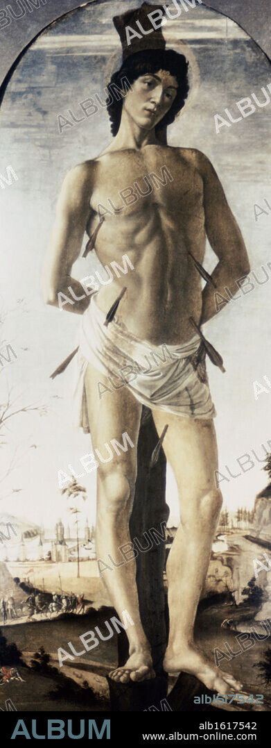 Saint Sebastian   Sandro Botticelli (1444-1510 Italian).