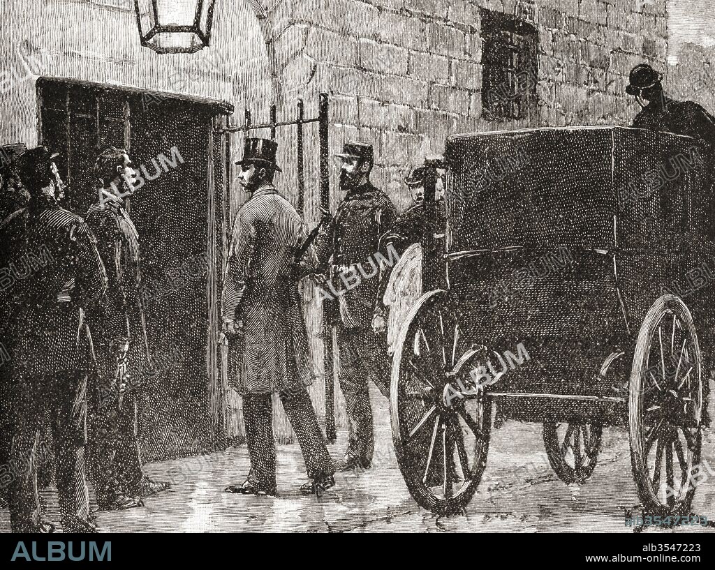 The arrival of Charles Parnell at Kilmainham Gaol, Kilmainham, Dublin, Ireland in 1882. Charles Stewart Parnell, 1846 – 1891. Irish nationalist politician. From The Century Edition of Cassell's History of England, published c. 1900.