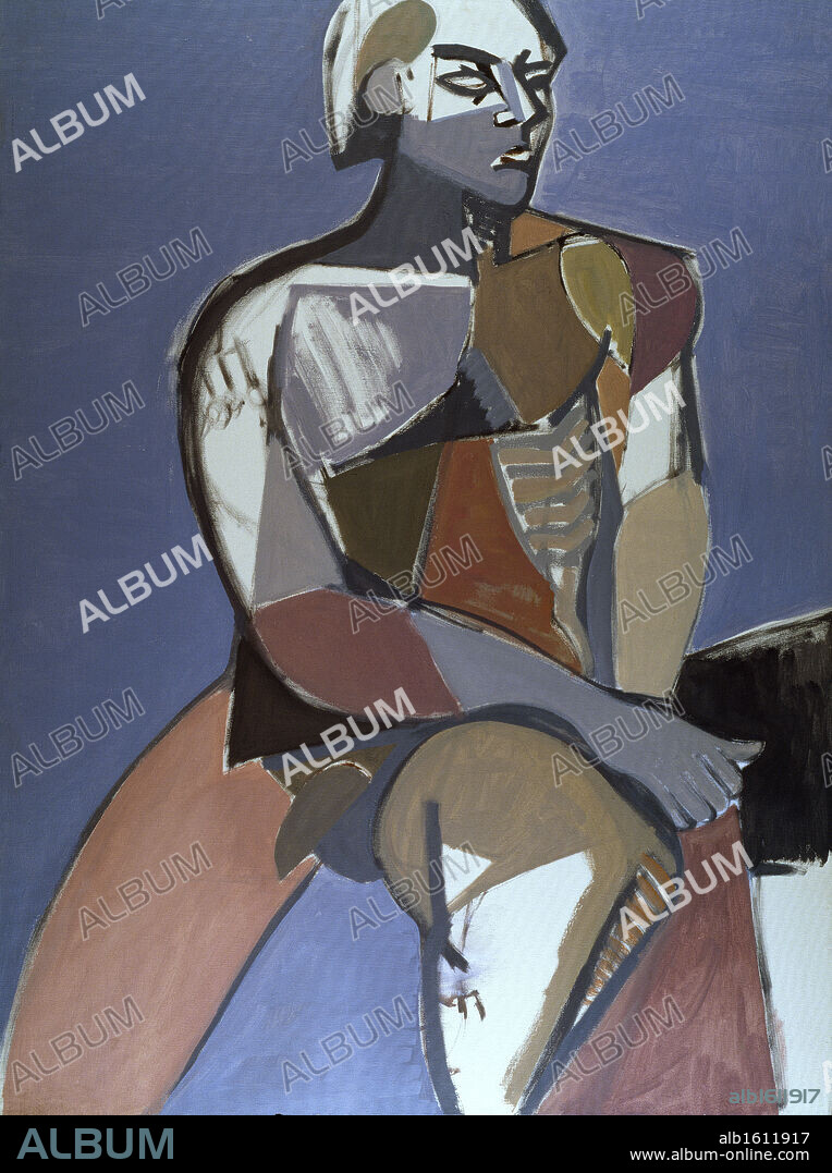 Seated Male Nude  Diana Ong (b.1940 Chinese-American)  Private Collection.