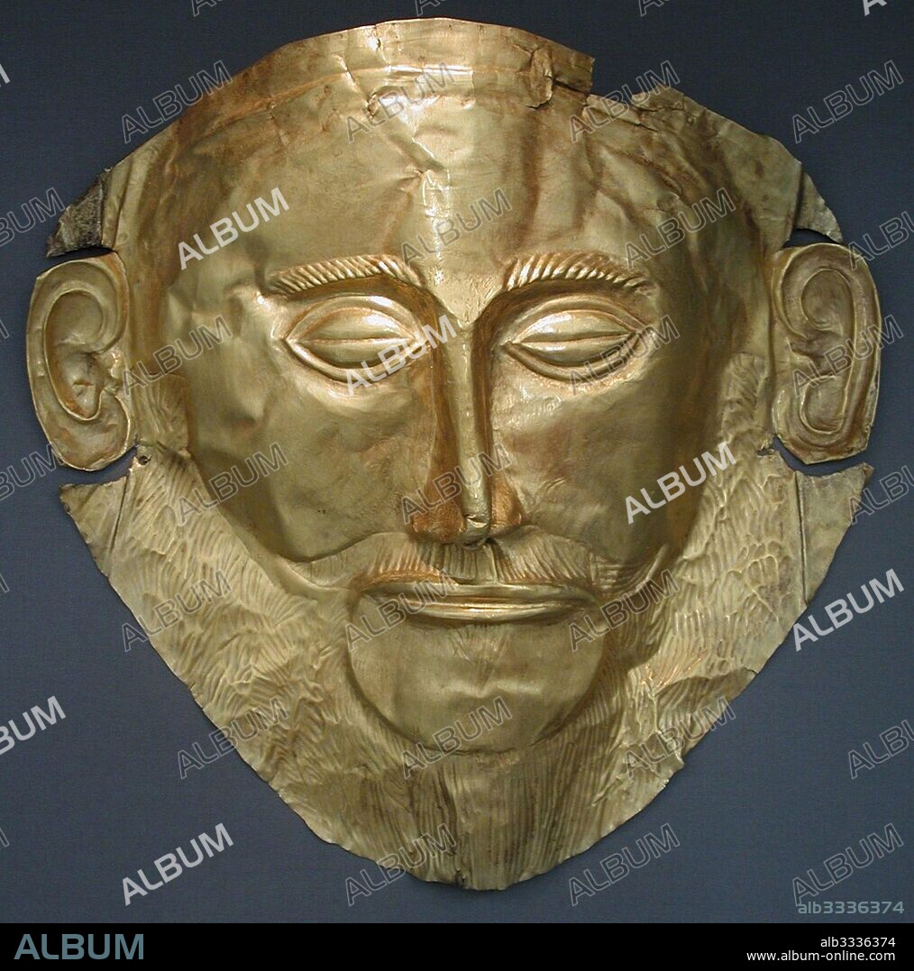 PRIAM’S TREASURE GOLD OF TROY. The Mask of Agamemnon.