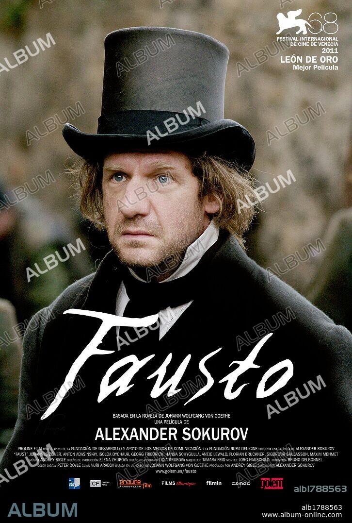 Poster of FAUST, 2011, directed by ALEKSANDR SOKUROV. Copyright PROLINE FILM.