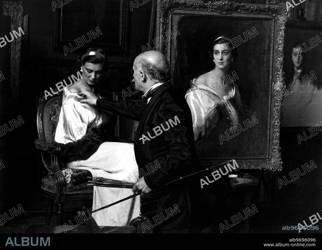 Before the Duchess of Kent was married she ordered Philip de Laszlo to paint her portrait so that she could give it to the Duke as a wedding present.