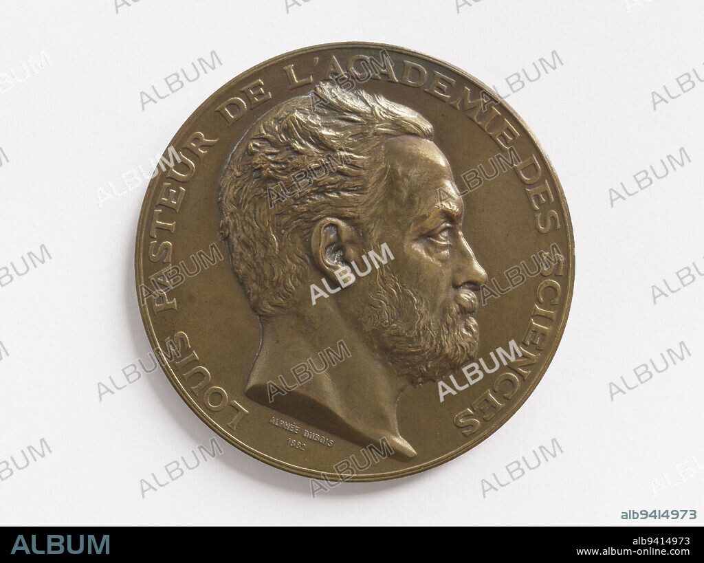 Louis Pasteur (1822-1895), 1882, Dubois, Alphée, Engraver in medals, Array, Numismatics, Medal, Dimensions - Work: Diameter: 6.8 cm, Weight (type dimension): 133.83 g.