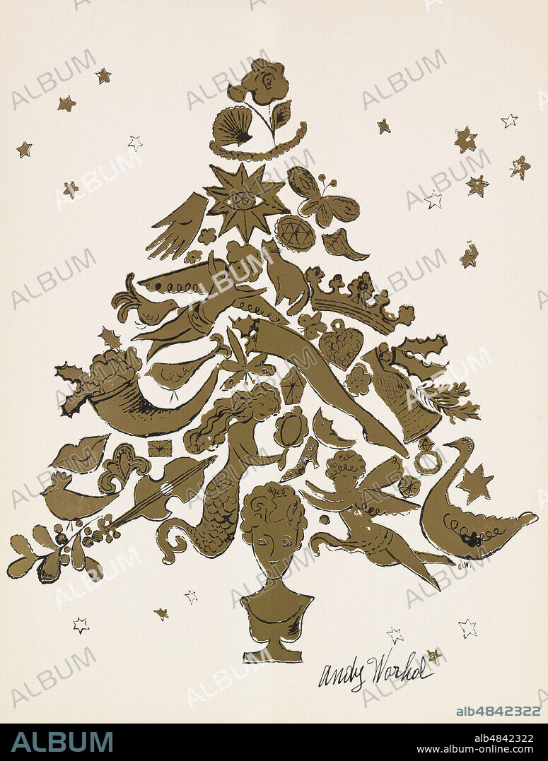 ANDY WARHOL. Christmas Tree.