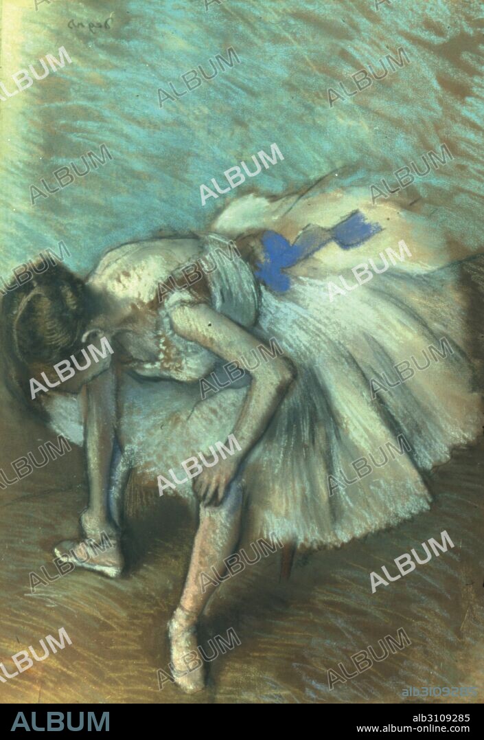 EDGAR DEGAS. Bailarina sentada/1881-83.