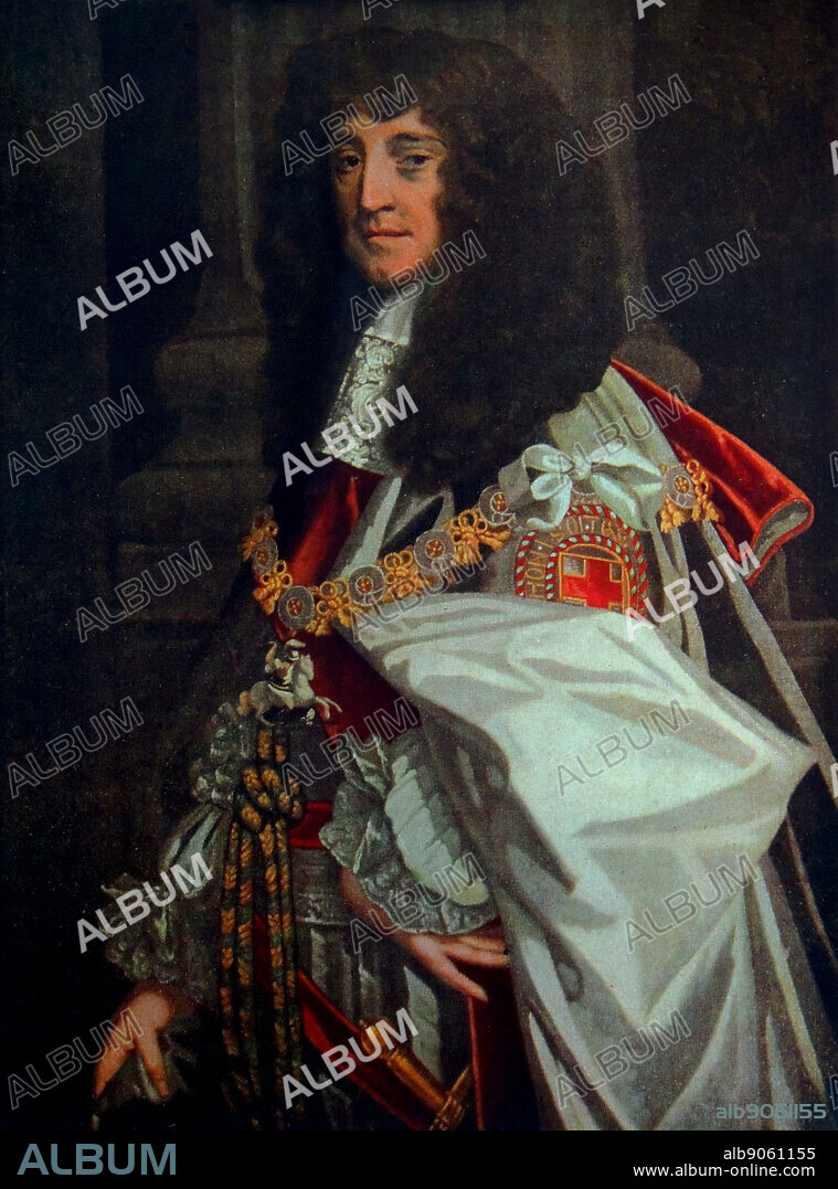 Portrait of Prince Rupert of the Rhine (1619 - 1682) Prince Rupert was a noted German soldier, admiral, scientist, colonial, governor and amateur artist. The portrait shows a mature Prince Rupert, clothed in his royal attire. By Sir Peter Lely (1618 - 1680) of Dutch origin, he was a dominant portrait painter to the court. Dated 17th Century.