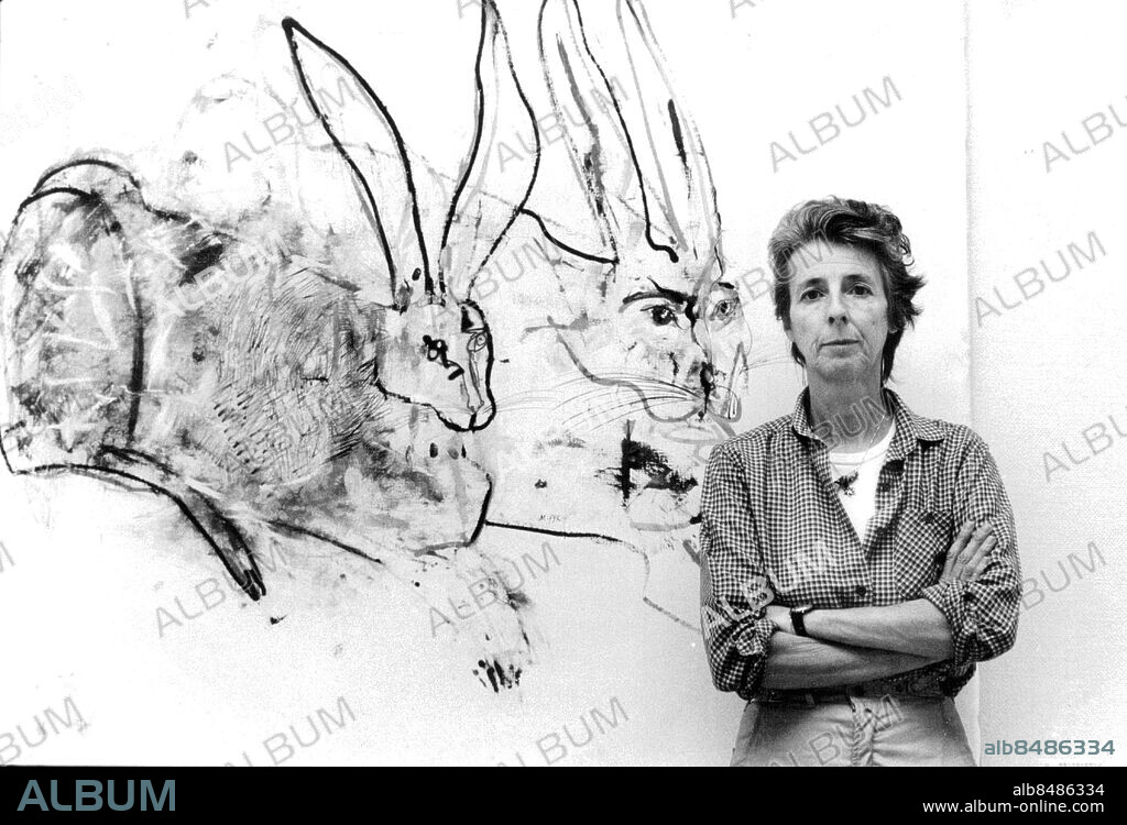 Stockholm 1981-10-24. Madeleine Pyk, konstnär. Foto: Dan Hansson / SvD / TT / kod 12014.