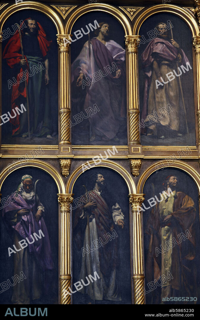 Ontinyent / Onteniente; Iglesia de Santa María; pinturas de José Segrelles.