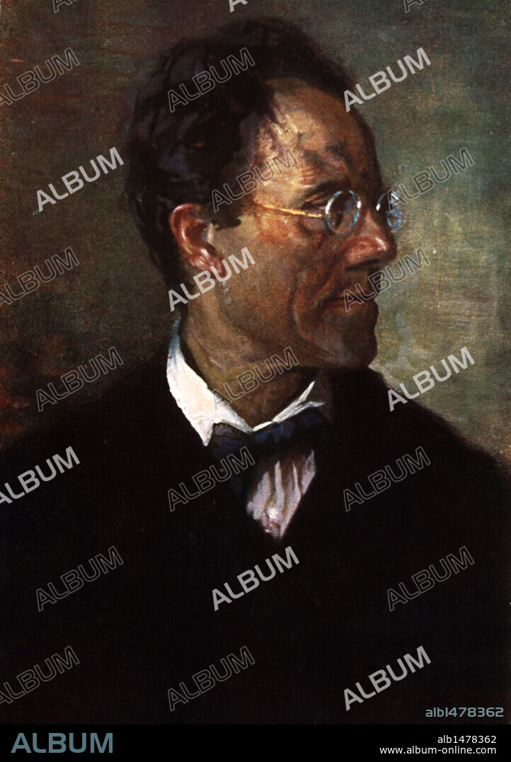 Gustav Mahler (Kalischt, 1860-Viena, 1911). Compositor y director de orquesta austríaco.