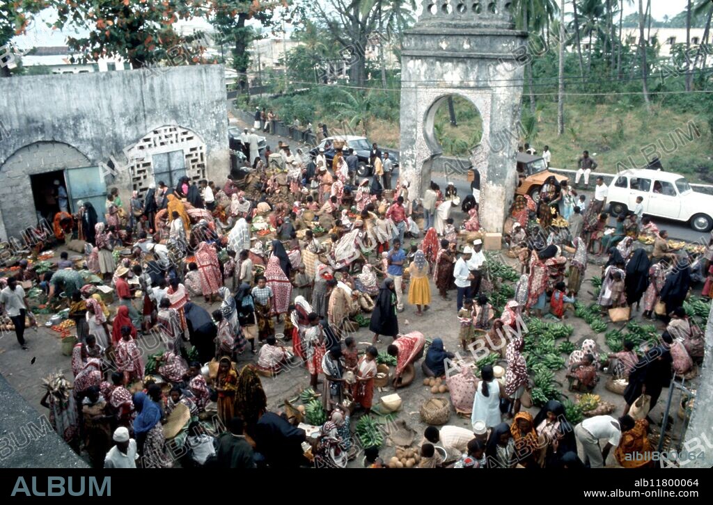 Comoros Islands Grande Comore Moroni Market.