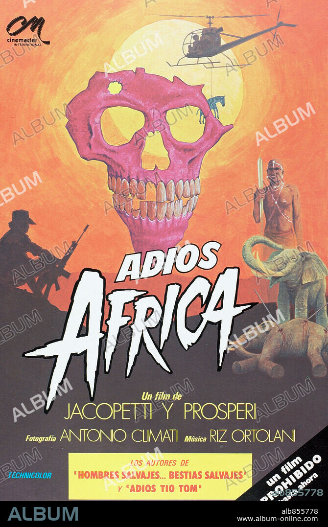 Poster of AFRICA BLOOD AND GUTS, 1966 (AFRICA ADDIO), directed by FRANCO PROSPERI and GUALTIERO JACOPETTI. Copyright CINEMASTER.