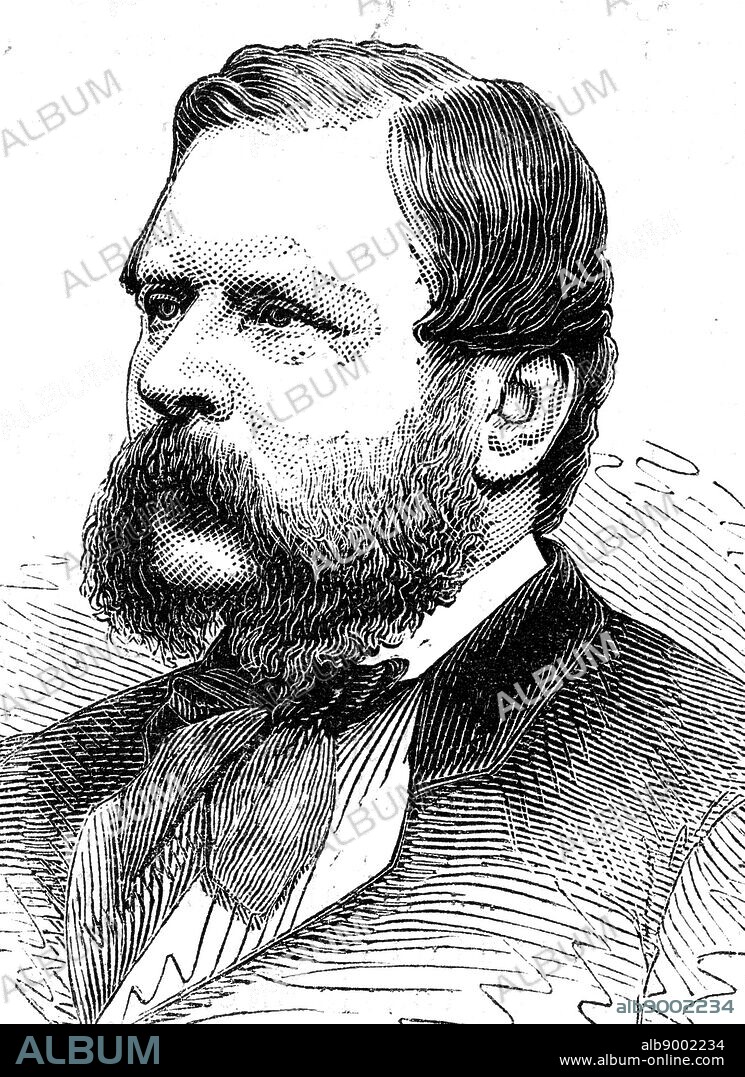Portrait of William Waddington (1826-1894) a French statesman and former Prime Minister. Dated 19th Century.