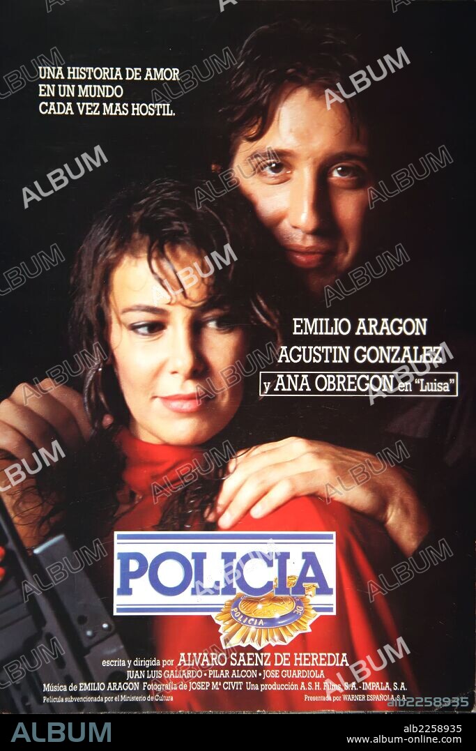 PELICULA : POLICIA , 1987. DIRECTOR : ALVARO SAENZ DE HEREDIA. ACTORES : EMILIO ARAGON , ANA ABREGON.