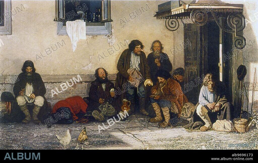 The Zemstvo eats lunch, 1872. The Zemstvo is dining. by Grigorii Miasoedov (1835-1911). In 1864 Alexander II announced that he was allowing each district to set up Zemstvos. These were local councils with powers to provide roads, schools and medical services. However, the right to elect members was restricted to the wealthy. The main function of these bodies was the education of the peasants. However, during the First World War they gradually took over the feeding and clothing of the Russian Army. After the February Revolution the Zemstvos were democratized by the Provisional Government with the intention of making them the organ of local government in rural districts. Following the October Revolution the Zemstvos were closed down. ©TopFoto.