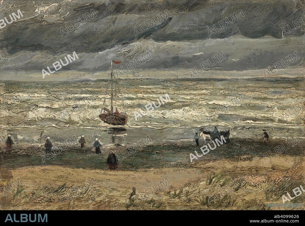 VINCENT VAN GOGH. View of the Sea at Scheveningen. Date: August 1882, The Hague. Dimensions: 36.4 cm x 51.9 cm.