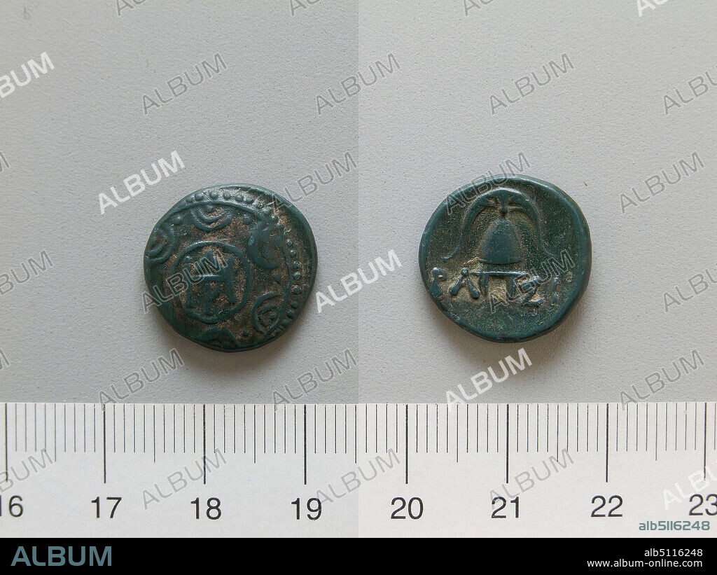 Ruler: Antigonus II Gonatas, King of Macedonia, Greek, ca. 319239 B.C., ruled 277239 B.C.Mint: Macedonia, Coin of Antigonus II Gonatas, King of Macedonia from Macedonia, 277239 B.C., Copper, 3.89 g, 1:00, 18 mm, Made in Macedonia, Greek, 3rd century B.C., Numismatics.