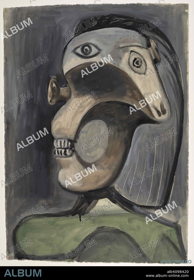 PABLO PICASSO. Tête de femme (Woman's head).