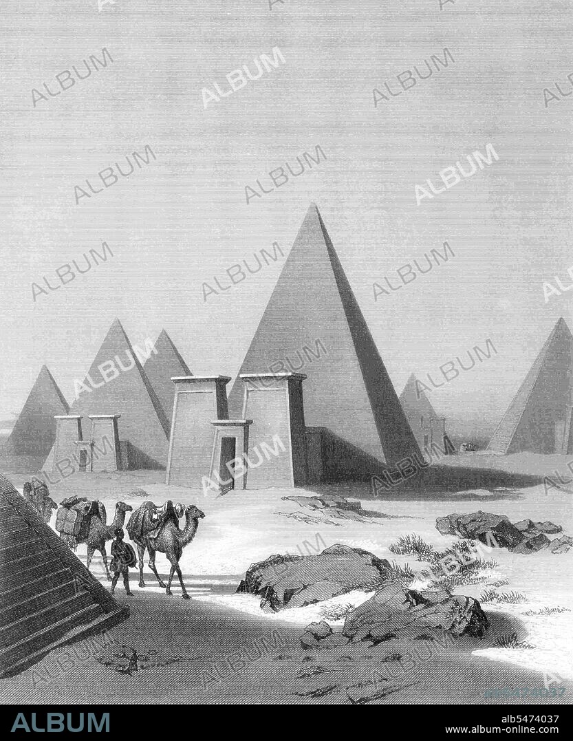 Meroë (also spelled Meroe) is the name of an ancient city on the east bank of the Nile about 6 km north-east of the Kabushiya station near Shendi, Sudan, approximately 200 km north-east of Khartoum. Near the site are a group of villages called Bagrawiyah. This city was the capital of the Kingdom of Kush for several centuries. The Kushitic Kingdom of Meroë gave its name to the Island of Meroë, which was the modern region of Butana, a region bounded by the Nile (from the Atbarah River to Khartoum), the Atbarah, Ethiopia, and the Blue Nile. The city of Meroë was on the edge of Butana and there were two other Meroitic cities in Butana, Musawwarat es-Sufra, and Naqa. The site of the city of Meroë is marked by more than two hundred pyramids in three groups, of which many are in ruins. They are identified as Nubian pyramids because of their distinctive size and proportions.