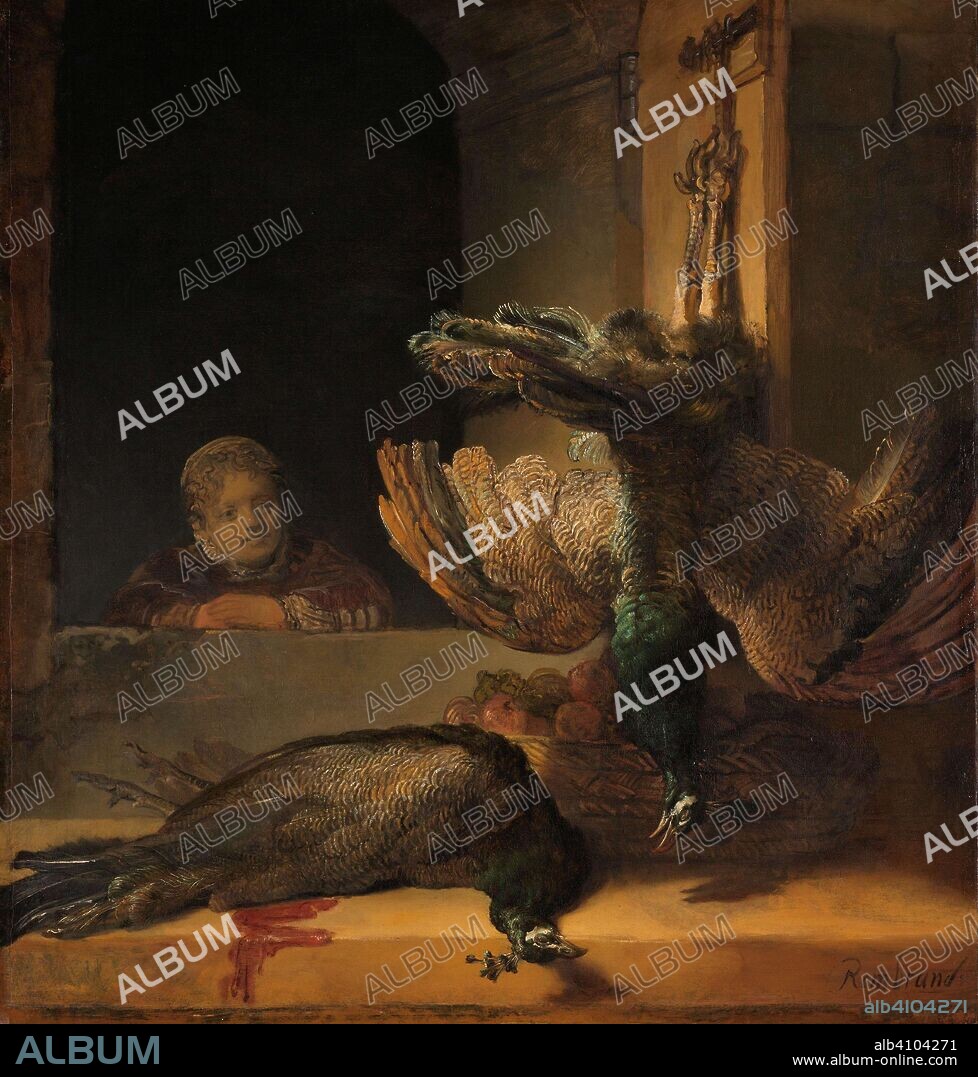 REMBRANDT. Still Life with Peacocks. Still Life with Dead Peacocks. Dating: c. 1639. Measurements: h 145 cm × w 135.5 cm; h 170 cm × w 162.5 cm × t 5 cm.