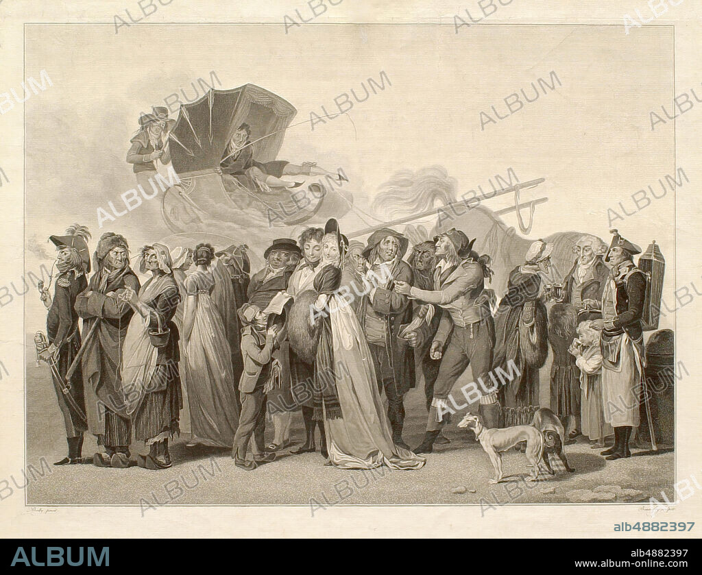 F. Jacques Bonnefoy, French, active first half of 19th century, After Louis Léopold Boilly, (French, 1761-1845), La Promenade Incroyable, 1799, Etching, engraving, and stipple engraving on paper, Border: 14 13/16 x 19 13/16 in. (37.6 x 50.4 cm).