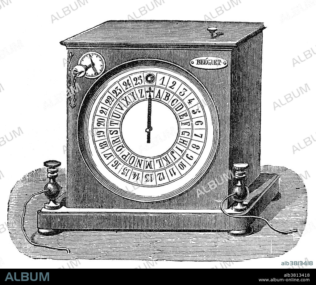 The Cooke and Wheatstone telegraph was an early electrical telegraph system dating from the 1830s invented by English inventor William Fothergill Cooke and English scientist Charles Wheatstone. It was the first telegraph system to be put into commercial service. The receiver consisted of a number of needles which could be moved by electromagnetic coils to point to letters on a board. This feature was liked by early users who were unwilling to learn codes, and employers who did not want to invest in staff training.