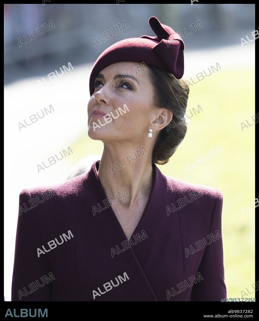CATHERINE MIDDLETON. September 8, 2023, St.David's, United Kingdom: Prince William and Kate Middleton, the Prince and Princess of Wales, arriving for a service to commemorate the first anniversary of the death of Queen Elizabeth II at St Davids Cathedral in Wales, United Kingdom. (Credit Image: © Stephen Lock/i-Images via ZUMA Press).