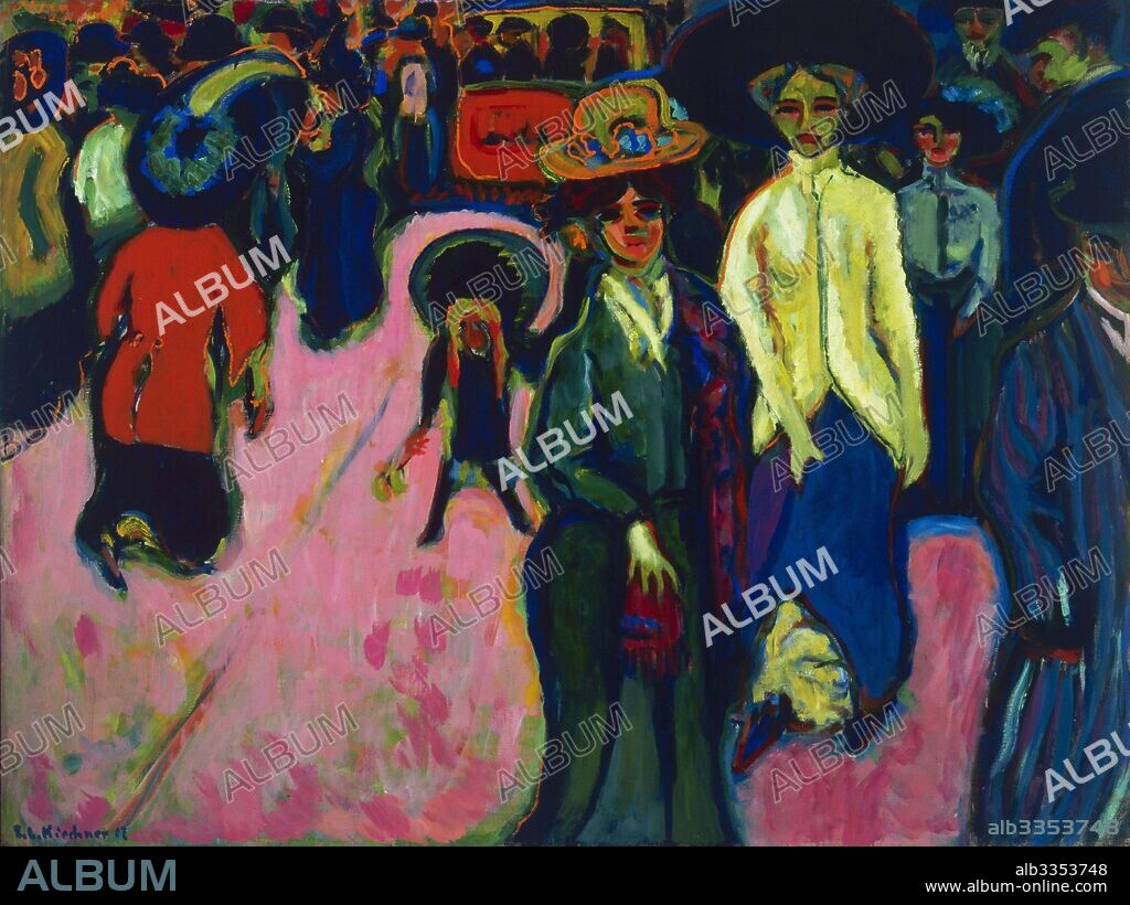 ERNST LUDWIG KIRCHNER. Street, Dresden.