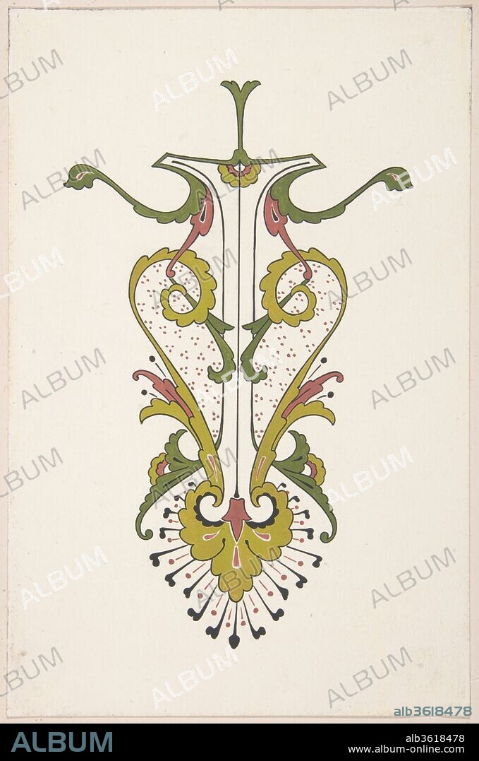 Design drawing. Artist: Christopher Dresser (British, Glasgow, Scotland 1834-1904 Mulhouse). Dimensions: sheet: 15 15/16 x 11 in. (40.5 x 27.9 cm). Date: ca. 1883, based on earlier design.