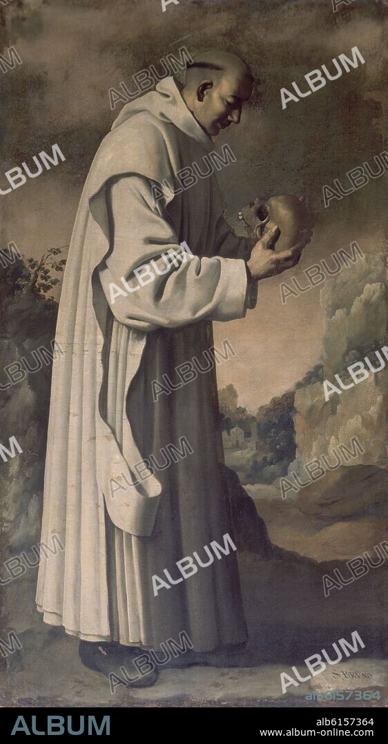 FRANCISCO DE ZURBARAN. SAN BRUNO - SIGLO XVII - BARROCO ESPAÑOL.