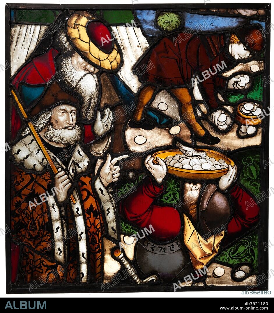 Gathering Manna. Artist: Workshop of Friedrich Brunner (German); Based on a design by Jan Pollack (Polish (?), active Bavaria, ca. 1479-died 1519). Culture: German. Dimensions: Overall: 19 3/4 x 20 7/8 in. (50.2 x 53 cm). Date: 1497-99.